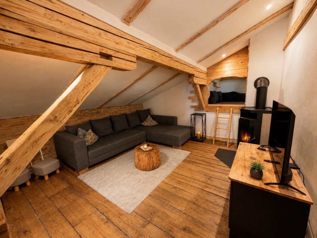 De lounge van Backyard Mountain